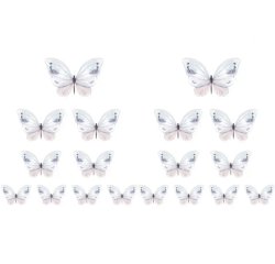 Pappersfjärilar - Rosa/Blå