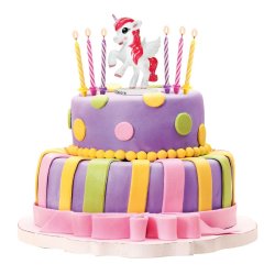 Dekora Unicorn Cake Topper & Candles 