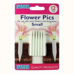 Flower Pics - För färska blommor på tårtan Small 12st