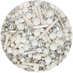 FunCakes 3D Sprinkle Medley - Silver Lining 70g