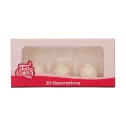 FunCakes Sockerdekorationer 3D Bunny Butts 
