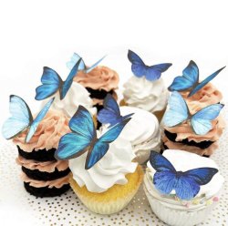Ätbara Fjärilar - Blå
