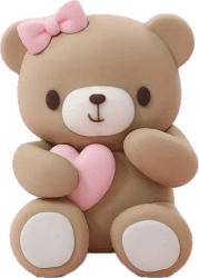 Nalle - Rosa Hjärta