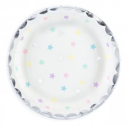 PartyDeco tallrikar Unicorn Stars