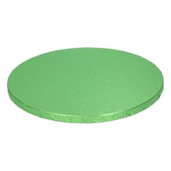 Runda Tårtbrickor ljusgröna 12mm, finns i flera storlekar