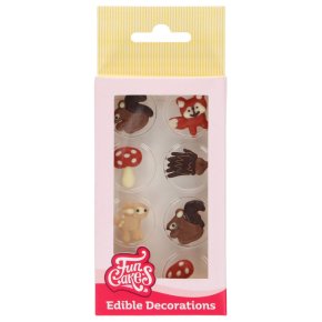 Chokladdekorationer Skogsdjur - FunCakes