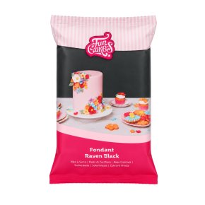 Sockerpasta svart 1kg FunCakes
