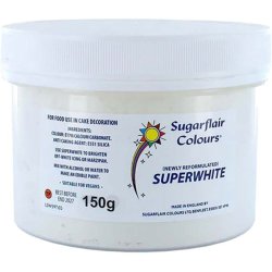 Superwhite Icing Whitener 150g Pulverfärg Sugarflair