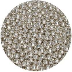 FunCakes Crispy Choco Pearls - Metallic Silver 60g REA PGA DATUM 300626