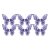 Crystal Candy Wafer Butterflies - Lila