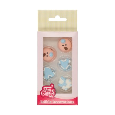 Zoom bild av Funcakes sockerdekoration - Baby boy set