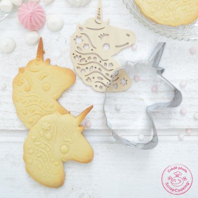 Zoom bild av ScrapCooking Cookie Cutter & Embosser - Unicorn