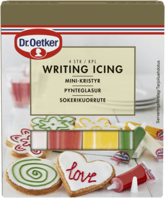 Zoom bild av Writing Icing Christmas 4st - Dr. Oetker