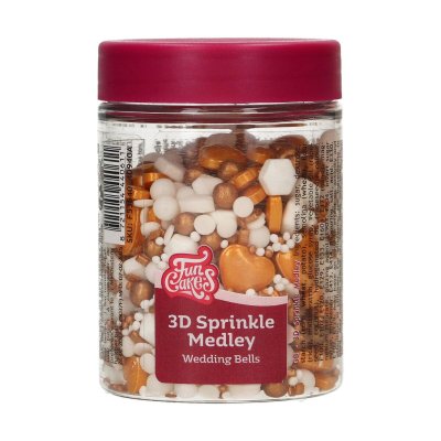 Zoom bild av FunCakes 3D-strössel Medley Bröllop 70g