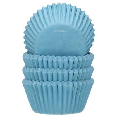 Zoom bild av Funcakes mini cupcake ljusblå 100st