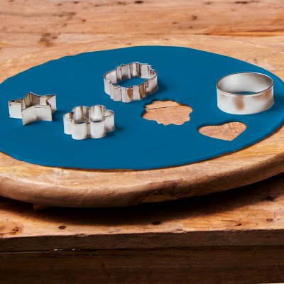 FunCakes Färdigkavlad sockerpasta Mörk Blå