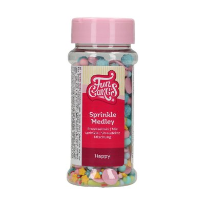 Zoom bild av FunCakes Sprinkle Medley Happy 65 g