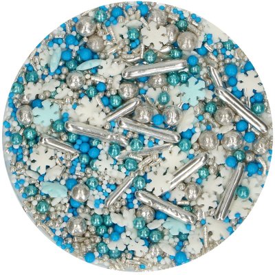 Zoom bild av FunCakes Strössel Frosty Sprinkle Medley Blå Silver