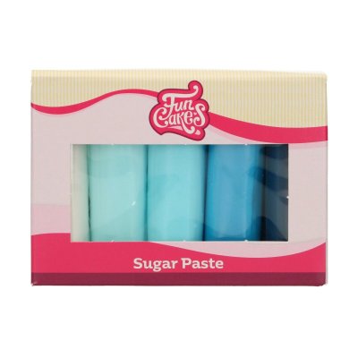 FunCakes Sockerpasta multipack - Blå 5x100g