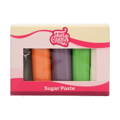 FunCakes sockerpasta multipack - Halloweenfärger 5x100g