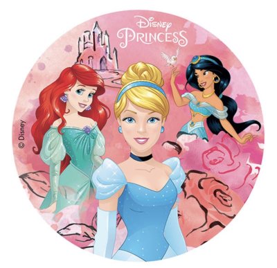 Zoom bild av Tårtbild - Disney Prinsessor