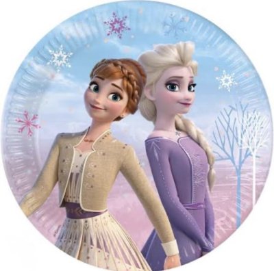 Zoom bild av Papperstallrik - Frost