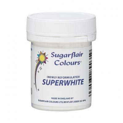 Superwhite Icing Whitener 20g Pulverfärg Sugarflair