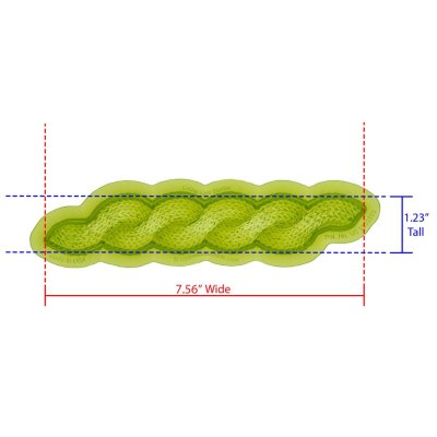 Zoom bild av Marvelous Moulds Silikonform - Stickad kantform
