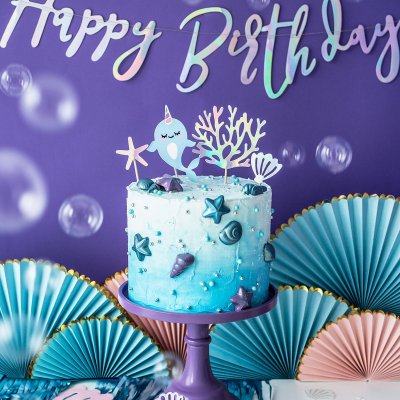 Zoom bild av PartyDeco Cake Toppers Mermaid
