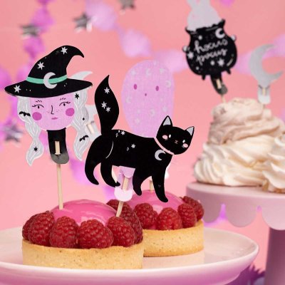Zoom bild av PartyDeco Cupcake Toppers Halloween