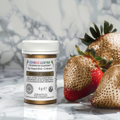Zoom bild av Sugarflair Ätlig Luster Bright Gold, 4g