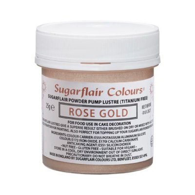 Zoom bild av Sugarflair Pump Spray Powder Puff Glitter Refill Rose Gold 25g