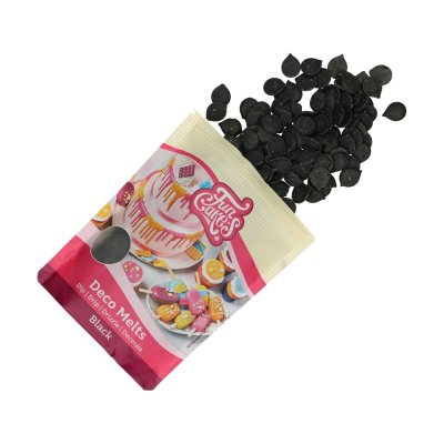 Zoom bild av Svart Deco Melts - Funcakes - 250g