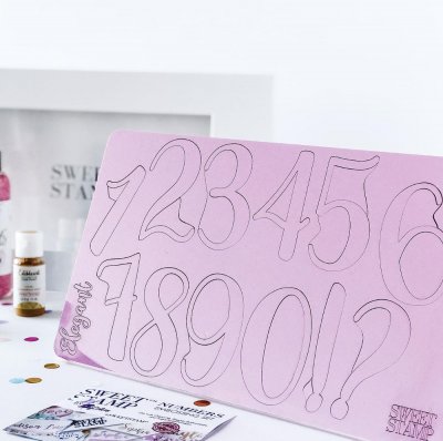Zoom bild av Sweet stamp - Elegant siffror