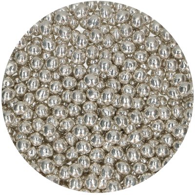 Zoom bild av FunCakes Crispy Choco Pearls - Metallic Silver 60g REA PGA DATUM 300626