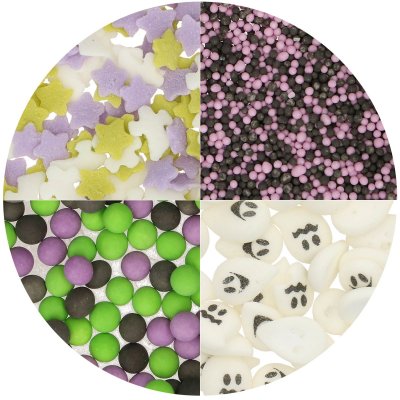 Zoom bild av Wilton 4-i-1 strösselmix Hemsökt Halloween